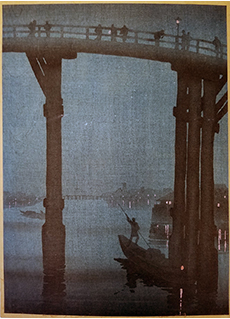 High Bridge at Night by Kobayashi Eijiro